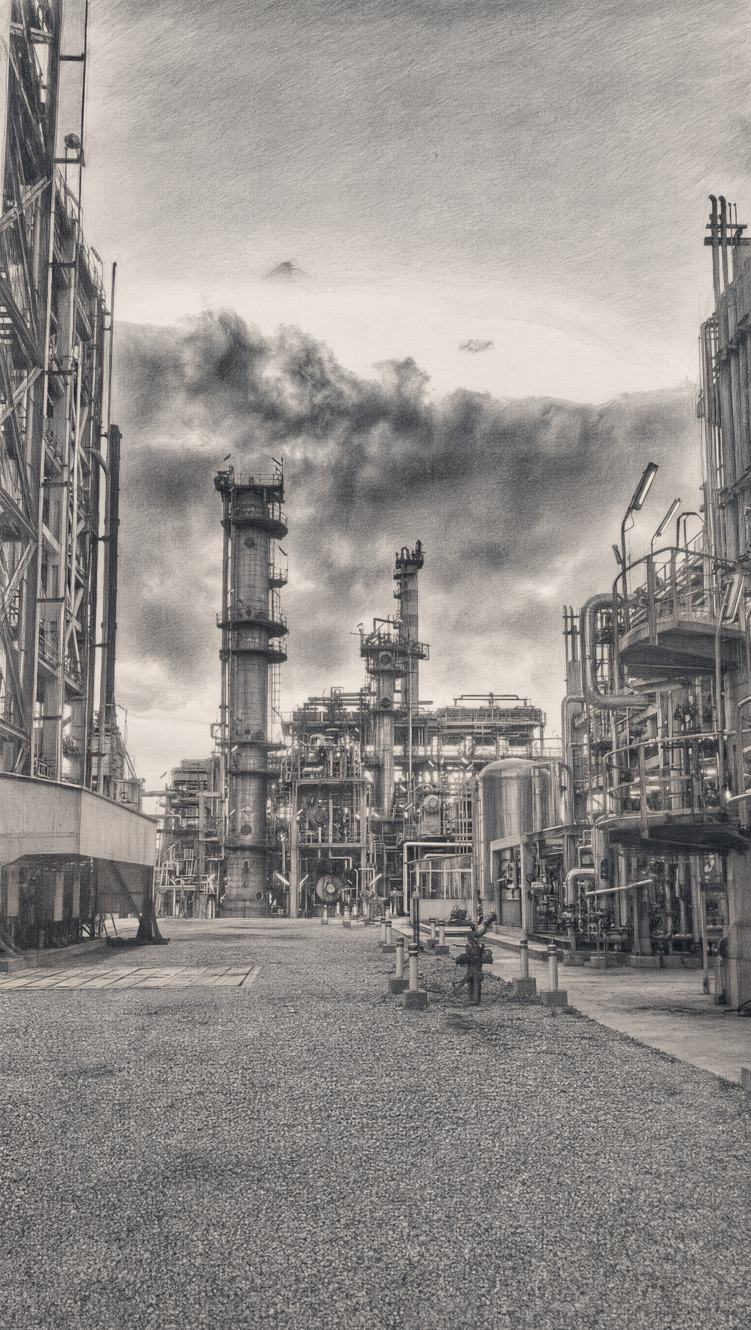 Нефтеперерабатывающий завод — технологические колонны